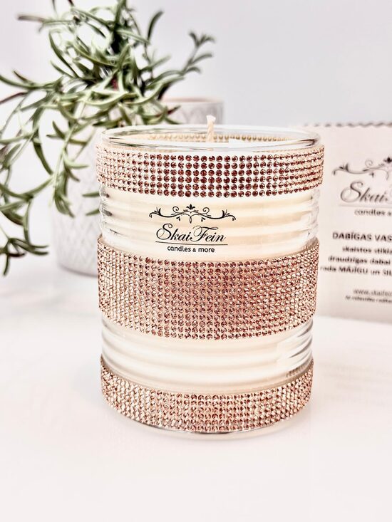 Svece “Brilliant Lady Rose Gold”, degšanas ilgums ~50h